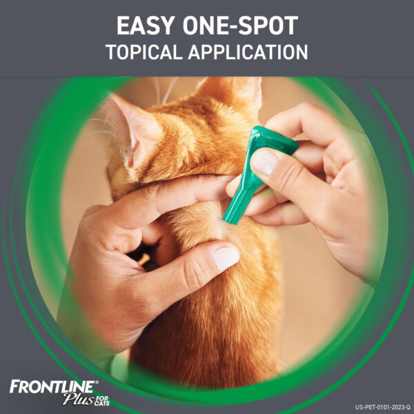 FRONTLINE Plus For Cat & Kitten Flea & Tick Spot Treatment - 3 Counts - Image 6
