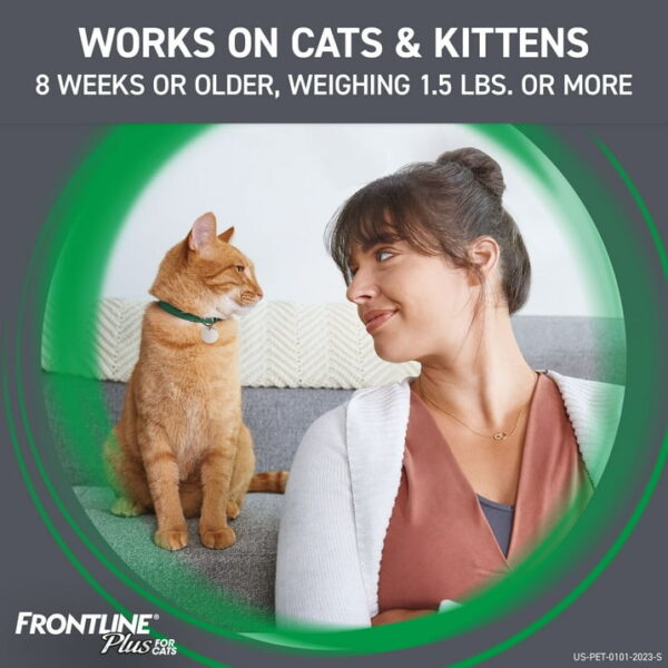 FRONTLINE Plus For Cat & Kitten Flea & Tick Spot Treatment - 3 Counts - Image 8