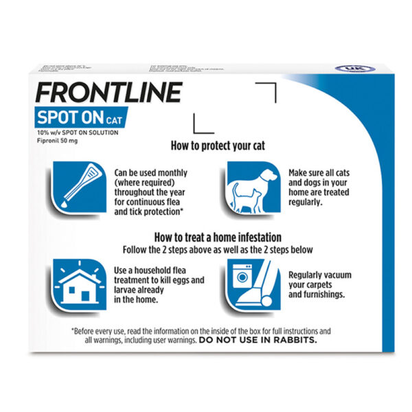 FRONTLINE Spot On Flea & Tick Treatment Cat - 6 Counts - Image 2