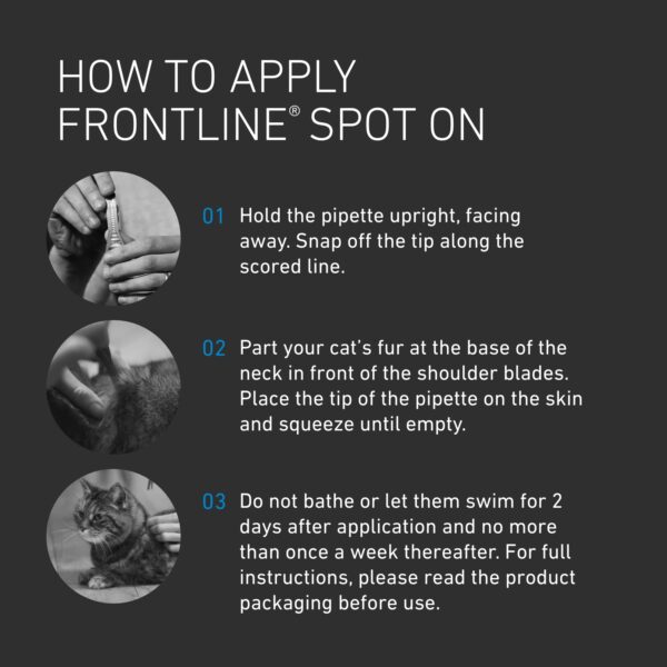 FRONTLINE Spot On Flea & Tick Treatment Cat - 6 Counts - Image 5