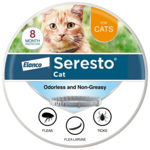 Seresto 8-Month Flea & Tick Prevention Collar for Cats