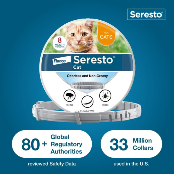 Seresto 8-Month Flea & Tick Prevention Collar for Cats - Image 3